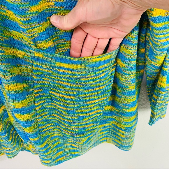 LOGO By Lori Goldstein Space Dyed Button Front Cardigan Size 3X - Picture 3 of 9